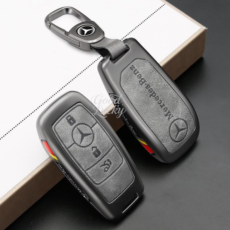 wlfx3 Full Cover Zinc Alloy Key Shell For Mercedes Benz GLE450 GLE350 GLC320 GLC400 Remote Protector For Mercedes Benz GLE Key Casing