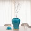Display Ceramic Ginger Jar with Lid Temple Flower Arrangement Canister Multipurpose for Office