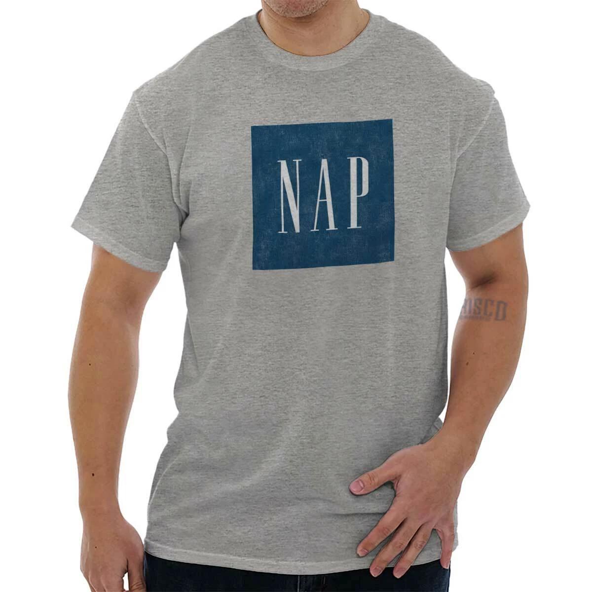 Funny Sarcastic Sleep Lazy Chill Nap Humor Womens or Mens Crewneck T Shirt Tee XL