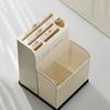 Integrated Chopstick Cage Beige Tableware Storage Rack Flatware Drainer Storage Box  Countertop