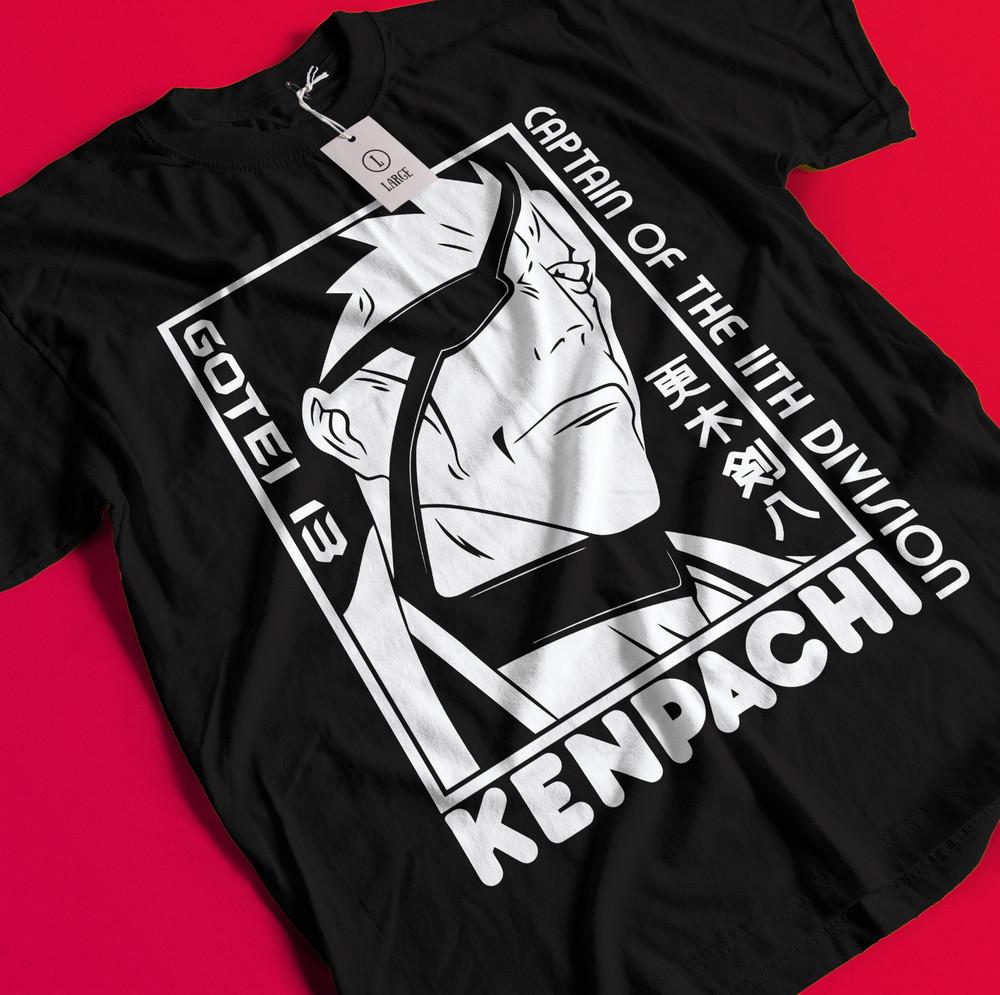 

Zaraki Kenpachi Shirt Bleach Anime Tshirt Ichigo Bankai T-Shirt Aizen Yhwach Tee BB445 M