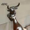 Wall Bottle Opener For Bar Elk Cow Head Opener Mounted Beer Cap Remover Rustic Iron for Home Bar Industrial Decor