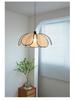 Mid-Century Wabi-Sabi French Retro Chandelier: Elegant Floral Design for Living, Bedroom, or Study