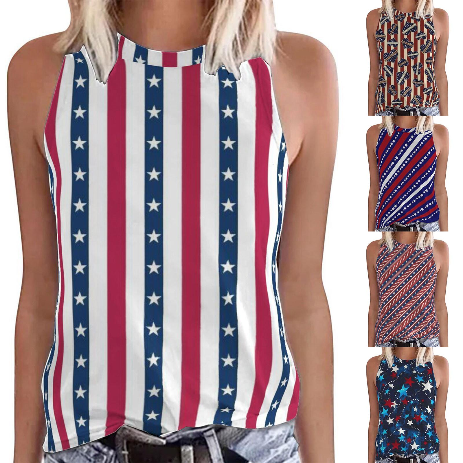 

Женские повседневные топы без рукавов с принтом в стиле иен L синий