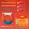 Waterproof Heated Toilet Seat Cushion with Zipper - Washable, Red, Winter-Ready Cover