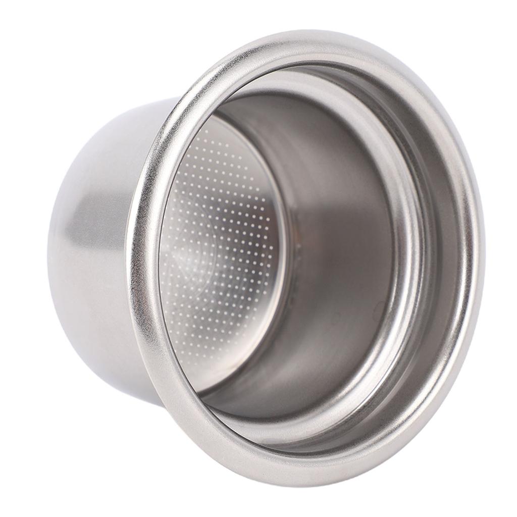 58mm Non Pressurized Filter Basket Single Layer Stainless Steel Portafilter Basket Coffee Machine Accessory for 4