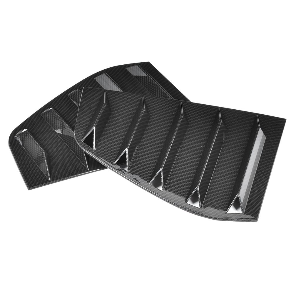 Pair of Side Vent Window Scoop Louver Trim Car Modification Fit for R Mk6 2009-2013Carbon Fiber Style