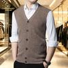 CARDANRO Men's Premium Wool V-Neck Vest