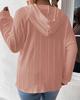 European and American Women's Jacquard Plus Size Hooded Sweatshirt - 2023 Autumn/Winter Collection