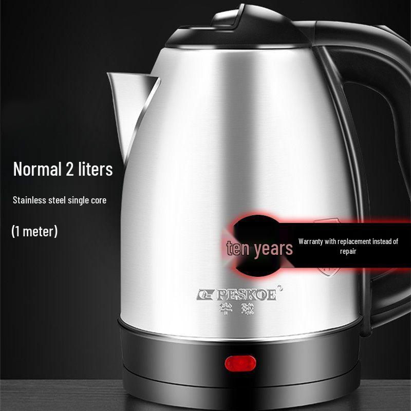 304 Stainless Steel Electric Kettle with Auto Shut-off & Keep Warm Feature