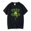 Free Hugs Xenomorph T Shirt Vintage Washed Fashion Versatile Homme Top For Everyday Wear Designer Clothes Stretched Streetwear