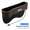 Car Seat Atmosphere LED Light Gap Storage Box Organizer For Jeep Grand Cherokee Wrangler JK Gladiator Compass Renegade Patriot ALM1