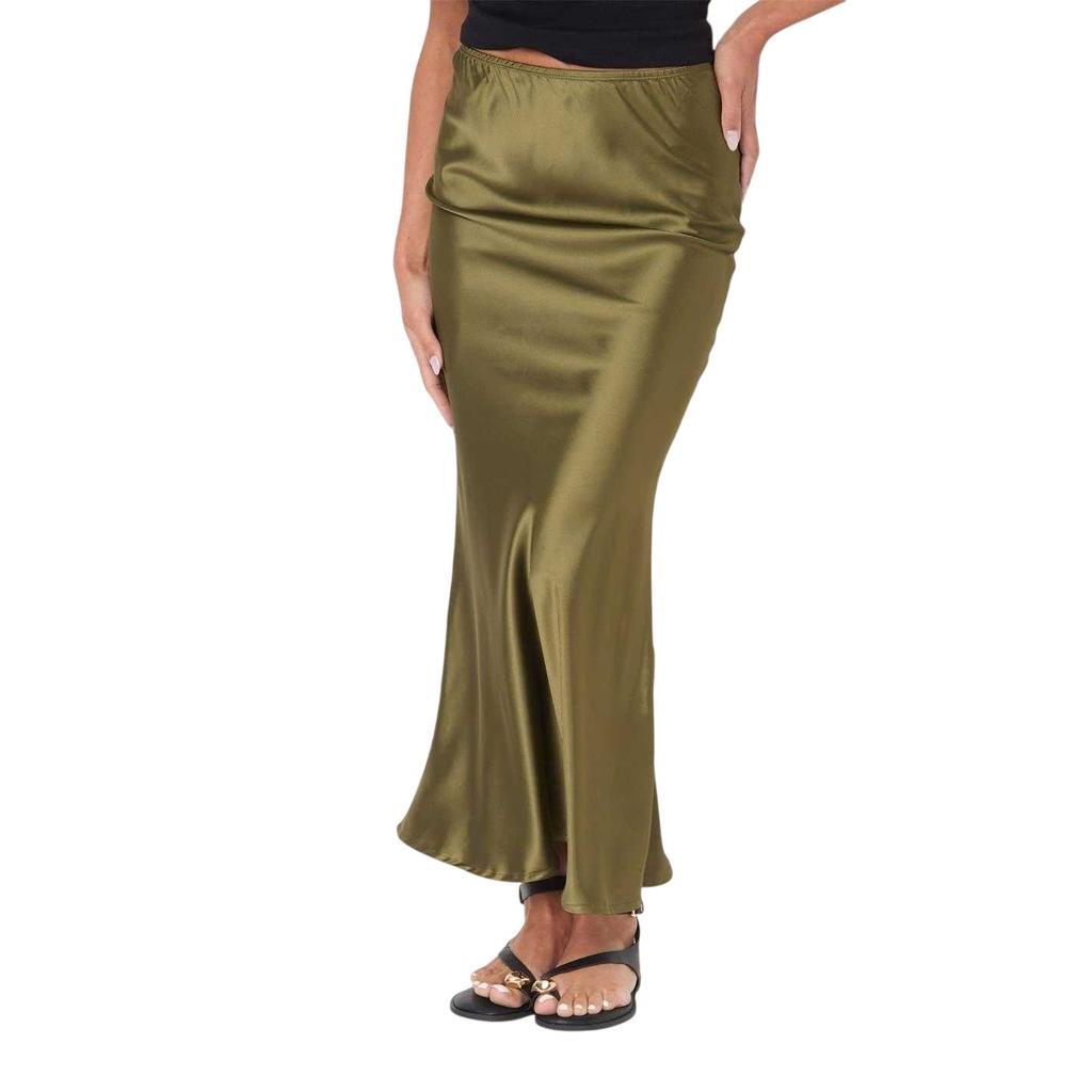 I Saw It First Womens/Ladies Satin Maxi Skirt