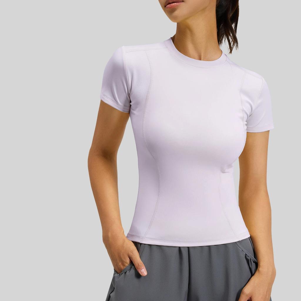 Women's Fashionable Lightweight Athletic Yoga Top, Short-Sleeve Running And Fitness T-Shirt For Summer