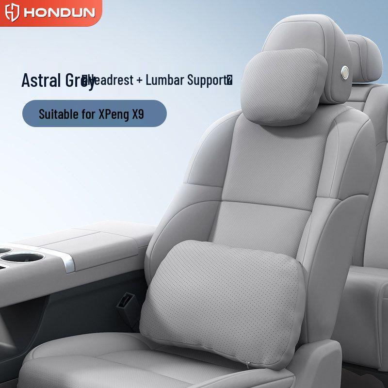 Xiaopeng X9 Headrest Lumbar & Neck Support Pillow - Car Interior Essential Accessory