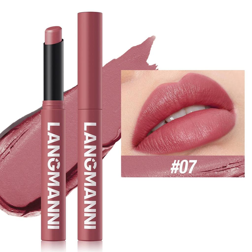 1PC Matte Lipstick Easy To Color Lipstick Pen Long-lasting Easy To Color Moisturizing Lipstick Natural Moisturizing Moisturizing Lipstick