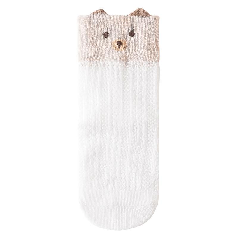 Summer Kids Socks For Girls Boys Mesh Thin Children's Sock Cute Cartoon Soft Comfortable Infant Newborn Baby Sock 0-5Y