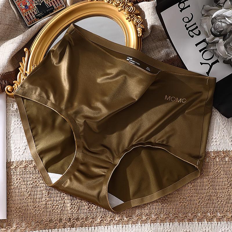 Шелковистые Гладкие Трусики Pure Desire Со средней Посадкой Женские Сексуальные С Поддержкой Ягодиц Антибактериальные Треугольные Женские Трусики L