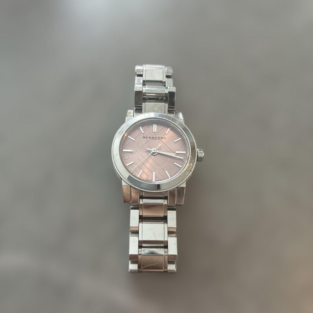 Used Burberry watch pink dial quartz