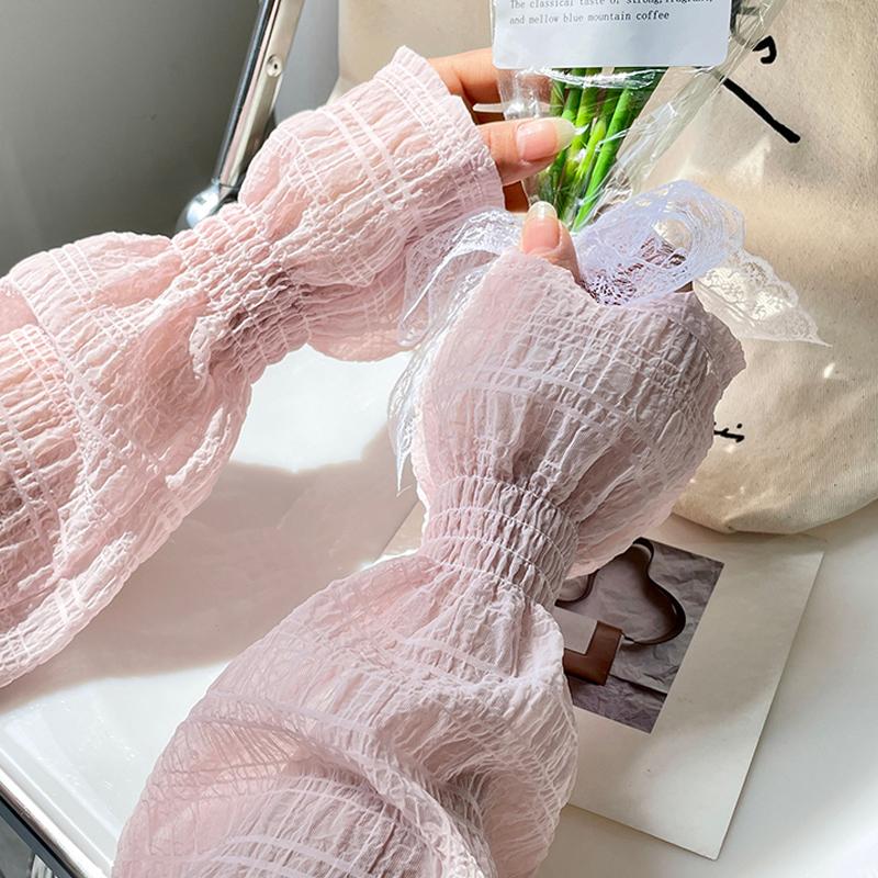 Summer Ice Silk Sunscreen Sleeve Loose Ice Sleeve Breathable Horn Sleeve