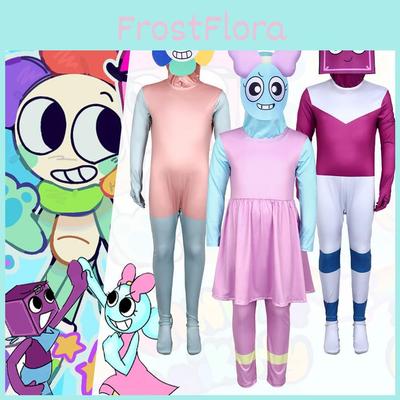 Dandy's World Cosplay-Kostüm für Bühnenauftritte aus Polyester für Kinder bis 17 Jahre