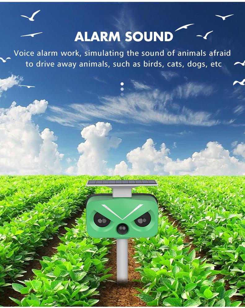 Solar Bird & Animal Repeller with High-Power Alarm