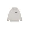 FOG Essentials 2022SS Schwarzer Kapuzenpullover mit Schriftzug-Flockdesign