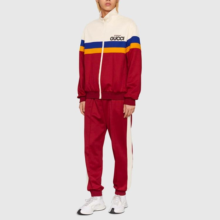 GUCCI Knitted Sweatpants Men's Red 673755-XJDUZ-6240