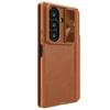 NILLKIN Qin Pro Series for Samsung Galaxy Z Fold7 5G Case with Card Slots Leather Phone Cover with Stylus