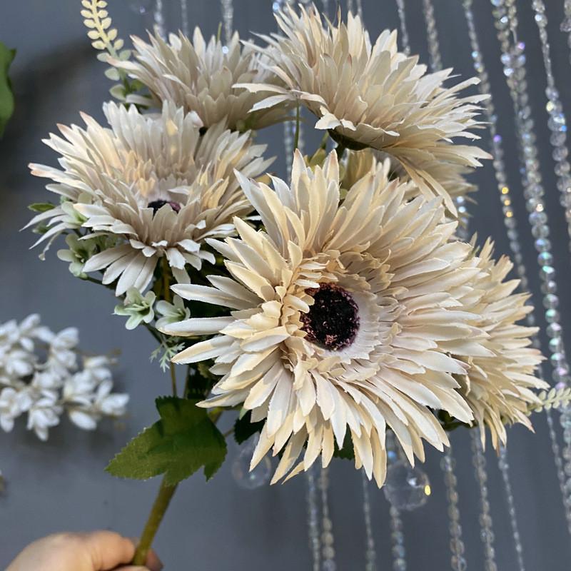 Faux Fuchsia Flower Arrangement With Durable Material For Wedding Decor And Photo Shoots