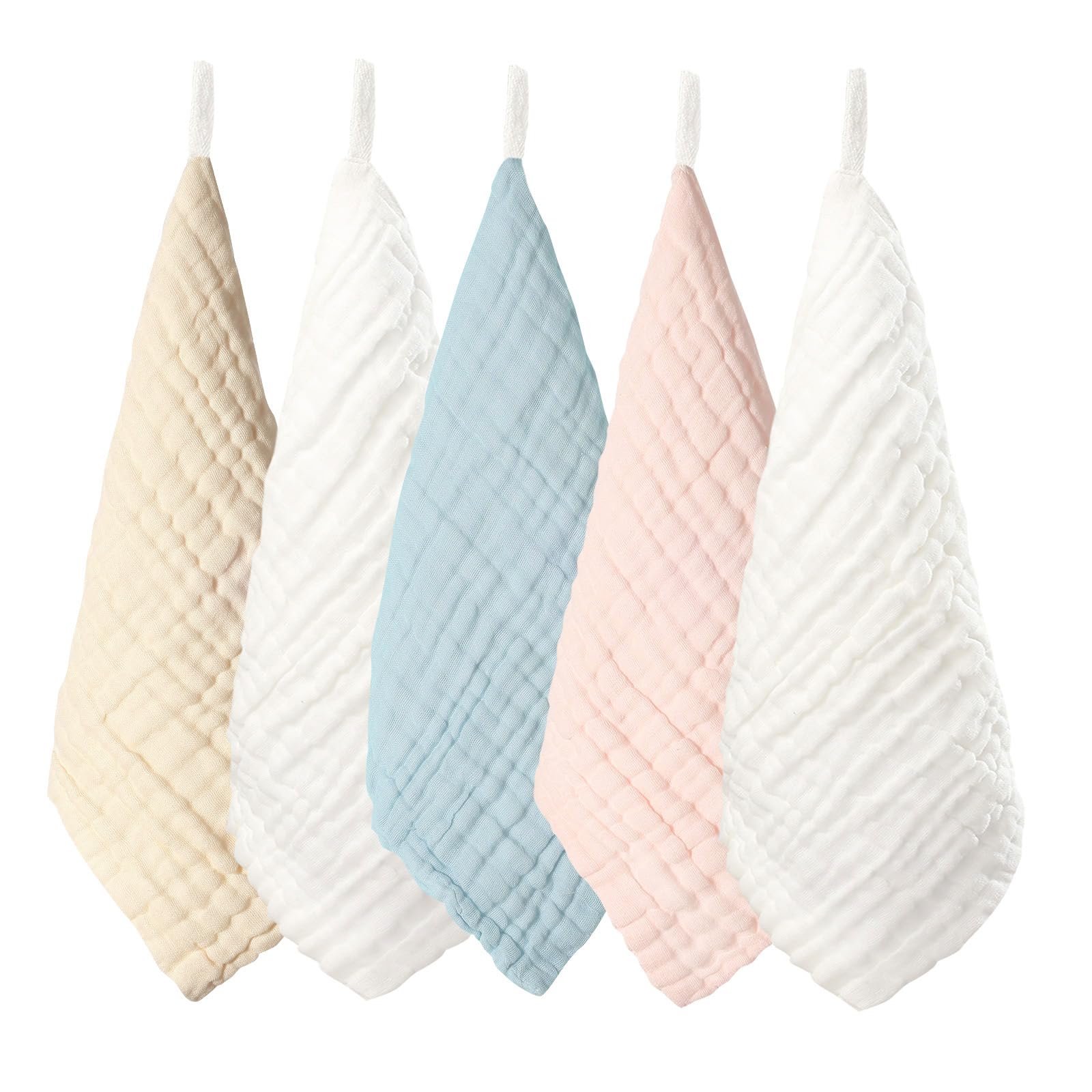 

Марлевый платочек с именем и марлевое полотенце для 6 младенцев набор из 5 [MOMSMENU] петля, младенцы, слои, марля, 100% хлопок, мягкий, 30x50см,