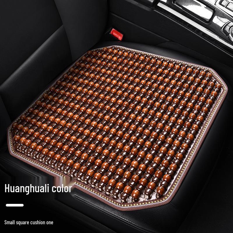 Car Bead Breathable Summer Wooden Seat Cushion Nonslip Tiefree Single Seat Cool Pad For Rear Row