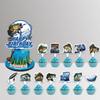25 Pcs Gone Fishing Cake Topper Cupcake Toppers - Fishing Cake and Party Decorations - Birthday Party Supplies for Baby Shower