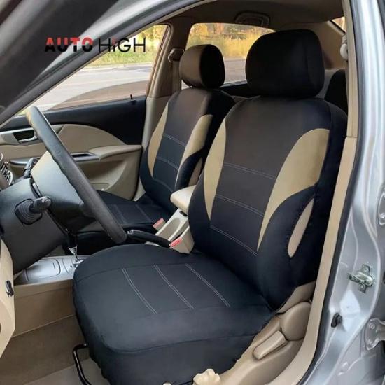 Universal Car Seat Covers Polyester Auto Seat Protector Front & Rear Seat Covers
