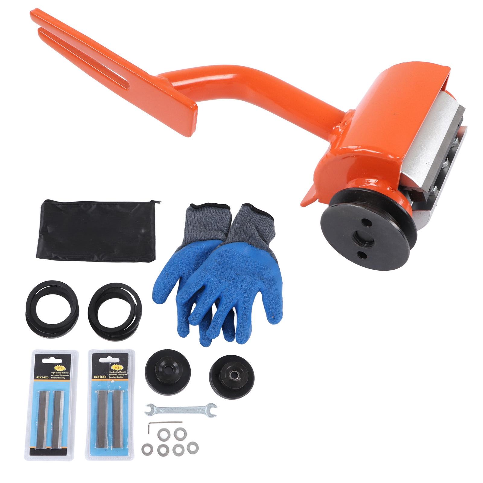 

Кородер для колод Багатофункціональна насадка для зняття кори з ланцюгової пили Інструмент для зняття кори з деревини з 6 подовженими лезами Кородер для колод A