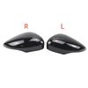 For Ford Fiesta 2009-2015 models glossy black/carbon fiber pattern mirror cover, rearview mirror reflective shell rear cover cap
