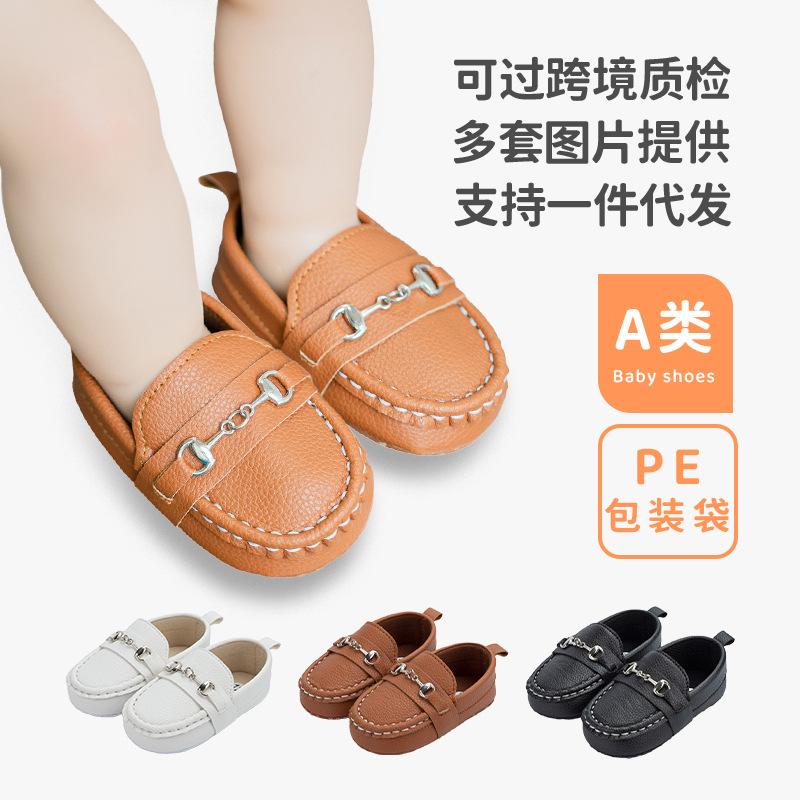 

Весна и осень Новые детские туфли Ботинки из кожи 11cm（0-6Months） белый