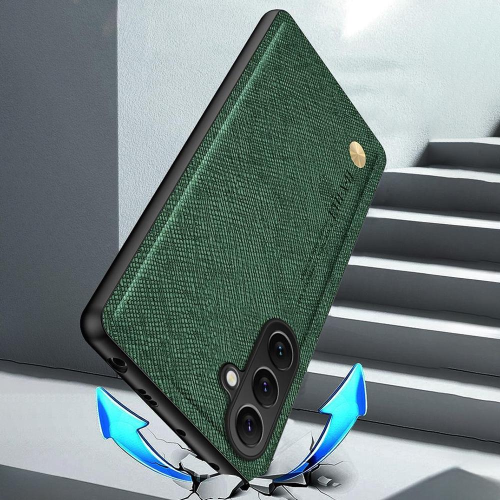 For Samsung Galaxy A26 5G Case Cross Texture Leather + TPU Phone Cover Support Magnetic Car Holder