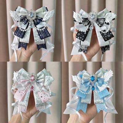 Anime Itabag Přívěsek s mašlí Všestranná brož se stuhou Taška přes rameno DIY Lolita Andělské křídlo Itabag Šperková dekorace Dárky pro přátele