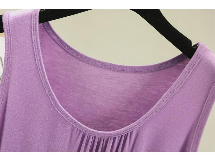 Vestă de vară fără mâneci, lejeră, din modal, pentru femei, mărime plus, versatilă, pentru interior și exterior, top ușor de casă, cămașă subțire.