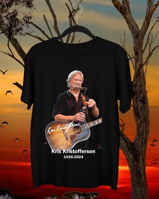 Kris Kristofferson 1936- Country Music Legend  Black All Size Shirt OM52 Unisex T-Shirt