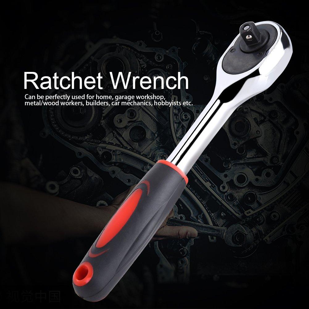 inch Swivel Ratchet 155mm Overall Ratchet Socket Direction Swivel Teardrop Repair Hand Tool xuuyuu. 1/4 Handle, 6.3mm Drive, Length, 24-Tooth Gear,