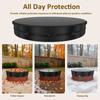 Round Fire Pit Cover Heavy Duty Outdoor Waterproof Oxford Fabric Rainproof Sunscreen BBQ Grill Cover