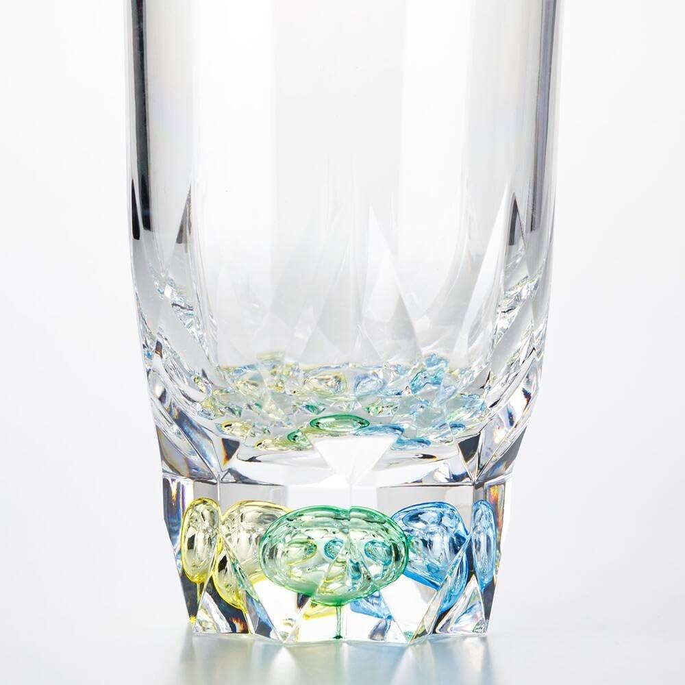 Nitori MS Clear View Toothbrush Stand JB01 Shizuku Clear Green Acrylic Resin Toothbrush Holder for Bathroom