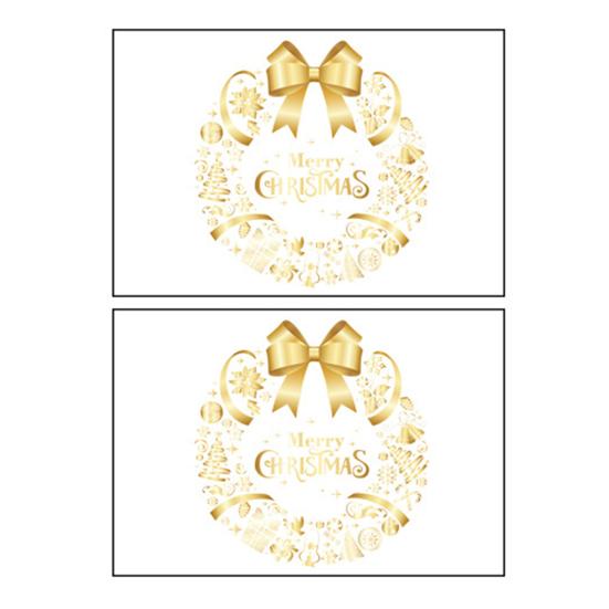 2/4 ks Zlaté vánoční stromky Samolepky na okno Odnímatelné Vodotěsné Veselé Vánoce Stromek Statická skleněná nálepka Dekorační obtisk na sváteční párty