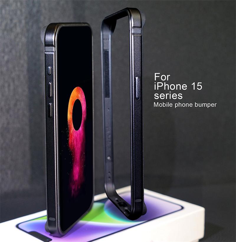 Lekkie etui zderzakowe ze stopu aluminium do iPhone 16 15 14 13 12 14 Pro Max Mini Plus XR Miękka silikonowa wyściółka Rama krawędzi Pokrowiec