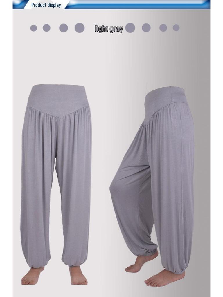 Yi Wu Manchet Lantaarn Tai Chi en Yoga Broek - Grote Maat Modaal Kleding