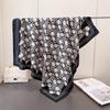Autumn must-have imitation silk large square scarf retro flower printing professional versatile shawl diagonal silk pattern scarf headscarf women