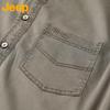 JEEP Men's Denim-Style Long Sleeve Casual Shirt