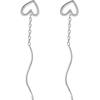 Trendy Hollow Heart Wave Line Earrings